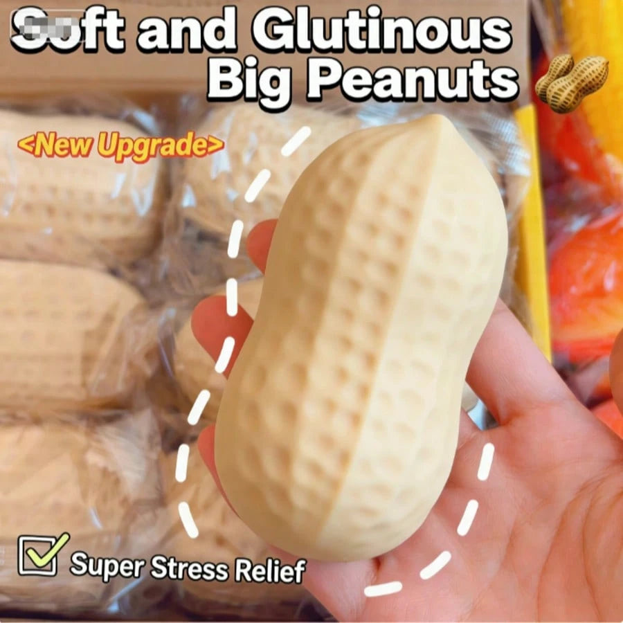 1pc-Squishy-Crispy Building Block Peanut Flour Peanut-Fun Quick Rebound-Building Block Style Squishy With Crispy Sound, Handmade Crispy Ball, Sound-Activated Squeeze Toy, Squeaky Food Stress Relief To