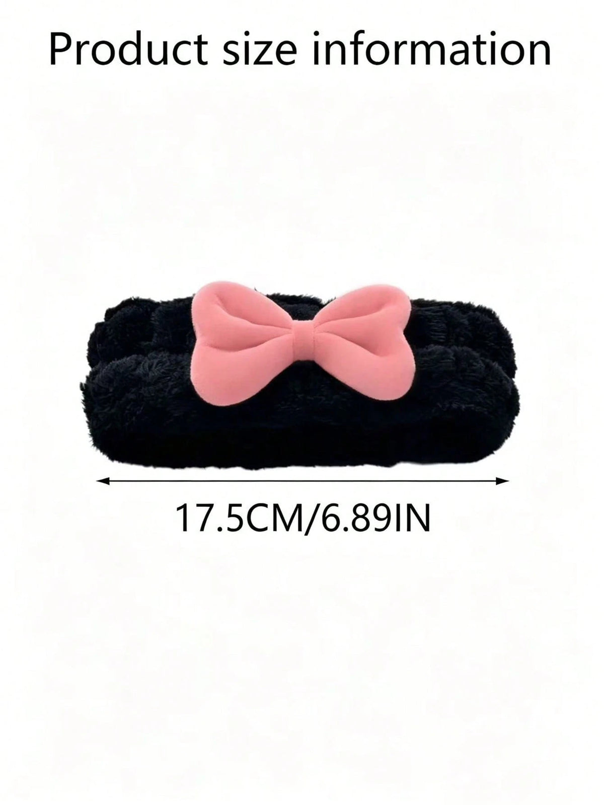 1pc Universal Plush Rearview Mirror Cover, Bow Plush Rearview Mirror Cover, Car Accessories, Car Decor, Decorative Car, Gift, Rearview Mirror Protection Cover, Pink Car Rearview Mirror Protection Cove