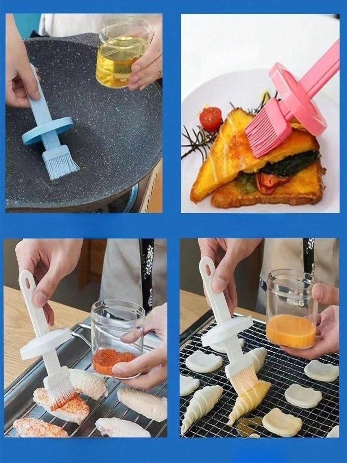 1pc Versatile Nylon/Silicone Basting Brush, Available In Multiple Colors, Suitable For Baking, Grilling, Cooking, Ideal Gift For New Year, Valentine's Day, Mother's Day, Father's Day, Graduation