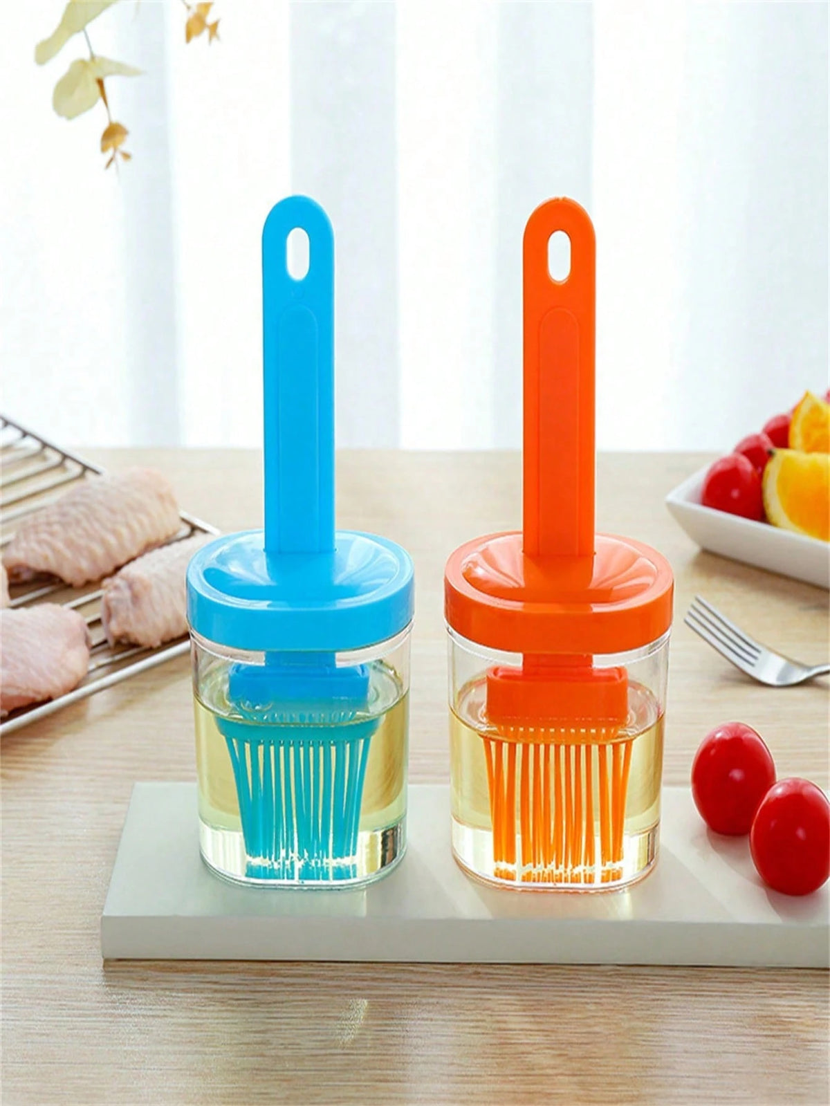 1pc Versatile Nylon/Silicone Basting Brush, Available In Multiple Colors, Suitable For Baking, Grilling, Cooking, Ideal Gift For New Year, Valentine's Day, Mother's Day, Father's Day, Graduation