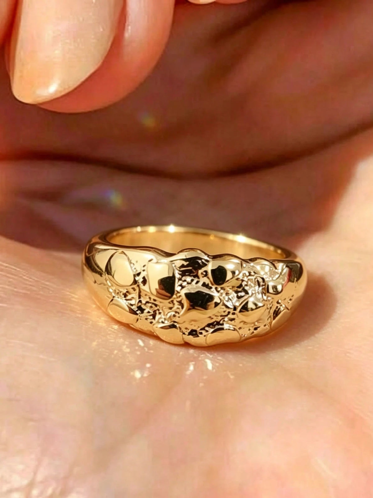 1pc Vintage Spoon Ring, Surface Engraved With Vintage Floral Design, Suitable For Men To Match Daily Outfits, Party Accessories Or Valentine's Day Gift