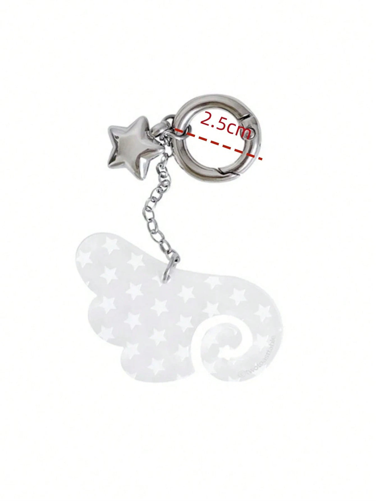 1pc Vintage Y2K Angelic Wings & Star Keychain Pendant Cute & Stylish Accessory Suitable For Bags Backpack Decor Keychain For Bag Car Accessories For Women