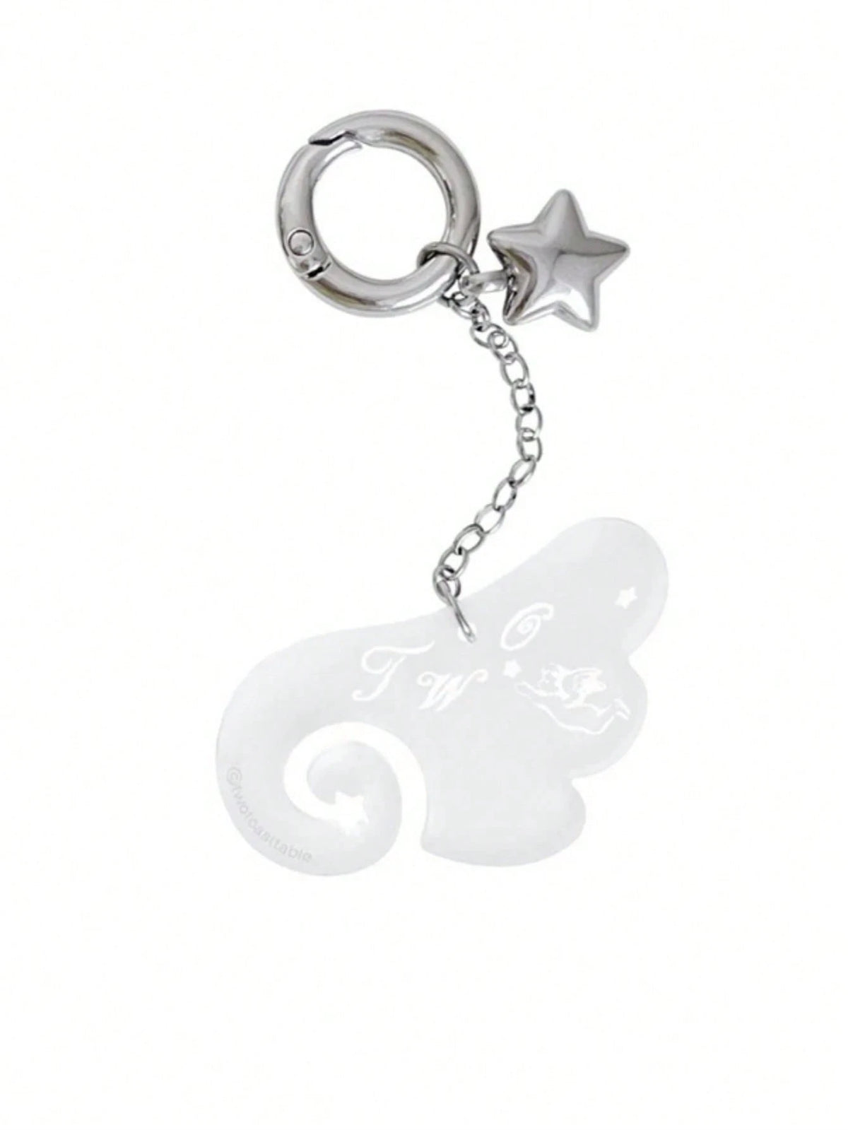 1pc Vintage Y2K Angelic Wings & Star Keychain Pendant Cute & Stylish Accessory Suitable For Bags Backpack Decor Keychain For Bag Car Accessories For Women