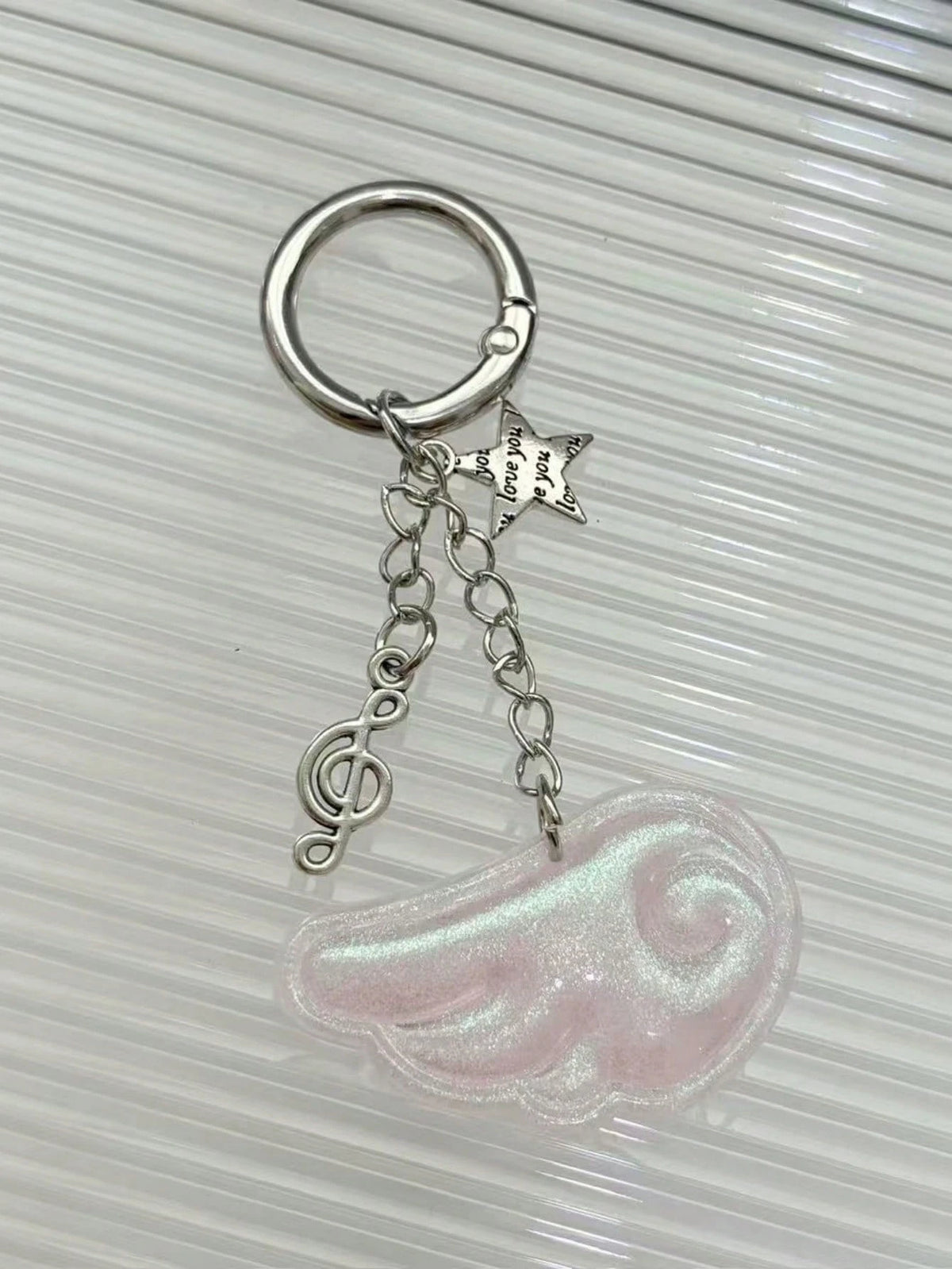1pc Vintage Y2K Angelic Wings & Star Keychain Pendant Cute & Stylish Accessory Suitable For Bags Backpack Decor Keychain For Bag Car Accessories For Women