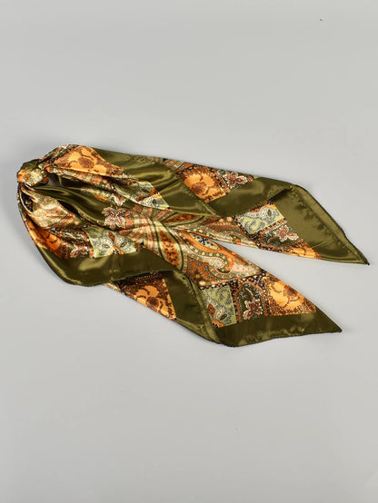 1pc Women's Paisley & Paisley Pattern Jacquard Print Scarf Large Square Shawl Fashion Headscarf For Travel Party Boho Bandana