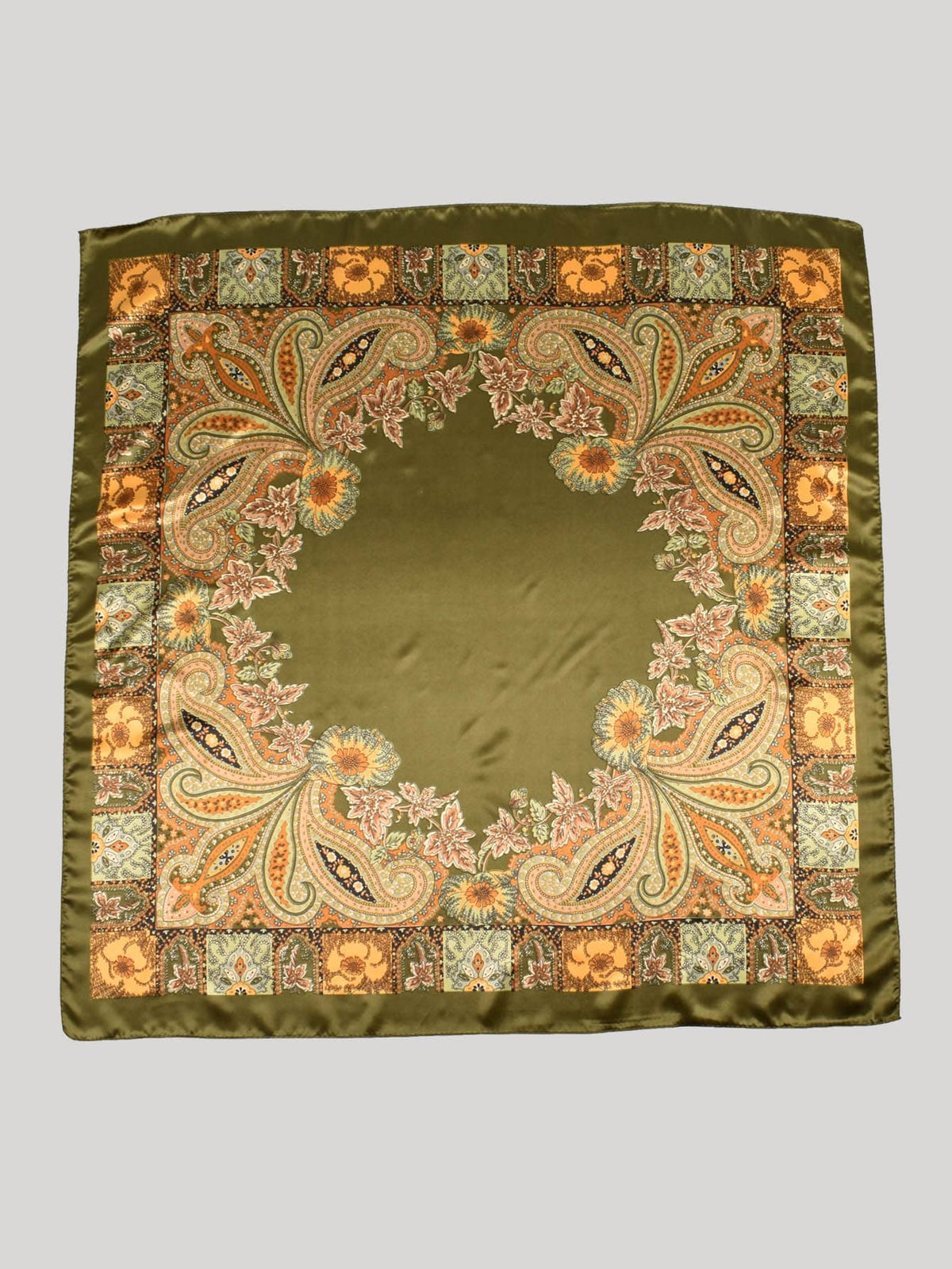 1pc Women's Paisley & Paisley Pattern Jacquard Print Scarf Large Square Shawl Fashion Headscarf For Travel Party Boho Bandana
