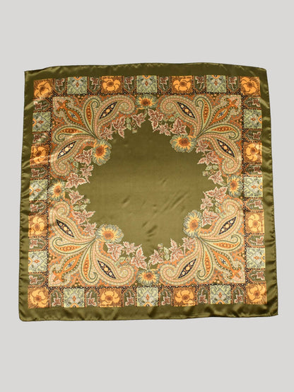 1pc Women's Paisley & Paisley Pattern Jacquard Print Scarf Large Square Shawl Fashion Headscarf For Travel Party Boho Bandana