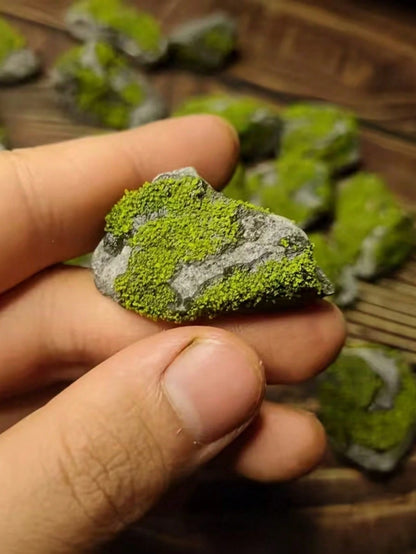 1SET Natural Stones Aquatic Moss Plants Miniature Sculptures Aquarium Decoration For Aquascape Forest Landscape Outdoor Handmade Miniature Scene Building Fish Tank Decor Home Office Gift
