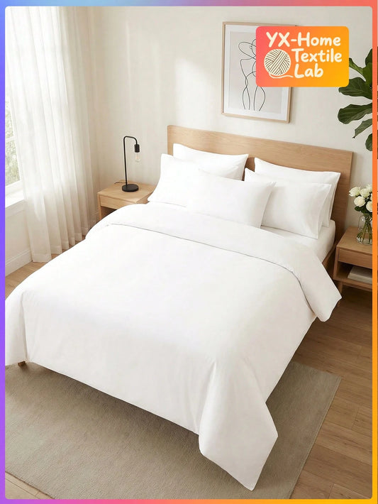 2/3pcs Duvet Cover Set, Bedding Set, Solid Color Skin-Friendly Comforter Cover Set, Simple Style Quilt Cover Set, Lightweight And Ailky Smooth, For All Seasons, For Twin/Queen/King, 1pc Duvet Cover An