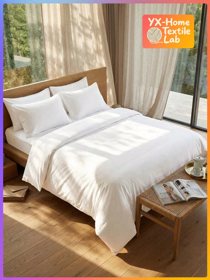2/3pcs Duvet Cover Set, Bedding Set, Solid Color Skin-Friendly Comforter Cover Set, Simple Style Quilt Cover Set, Lightweight And Ailky Smooth, For All Seasons, For Twin/Queen/King, 1pc Duvet Cover An