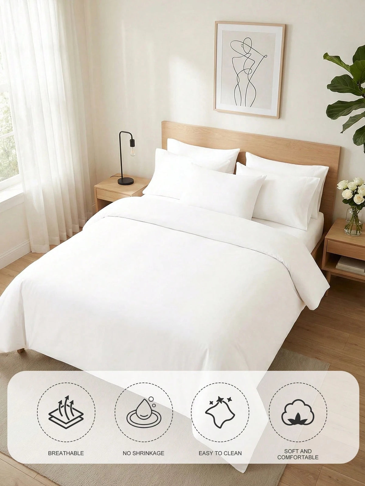 2/3pcs Duvet Cover Set, Bedding Set, Solid Color Skin-Friendly Comforter Cover Set, Simple Style Quilt Cover Set, Lightweight And Ailky Smooth, For All Seasons, For Twin/Queen/King, 1pc Duvet Cover An