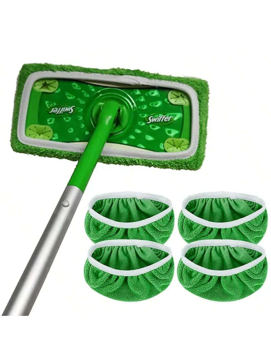 2/4/6/8pcs Microfiber Cleaning Mop Replacement Pad, Flat Mop Replacement Cloth Cover Mop, Compatible With Sweepers, Flat Floor Mop, Washable And Durable Replacement Mop, Household Wet And Dry Spin Mop