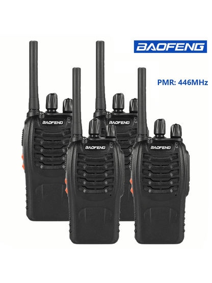 2/4pcs Baofeng TH-888S PMR Handheld Two-Way Radio For Adults, Portable Walkie Talkie For Hiking, Cycling, Camping