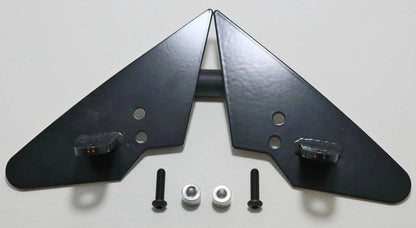 Crawford powder-coated mirror light pod mounting brackets for 2017-2023 Subaru Impreza