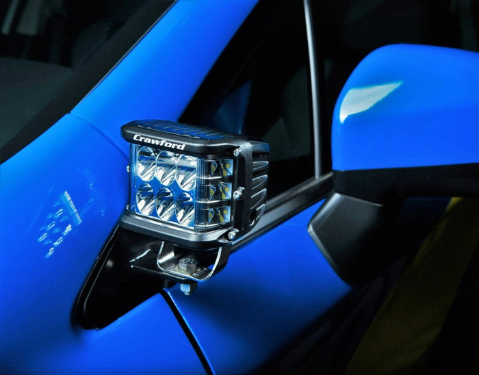 2017 - 2023 Subaru Impreza Mirror Light Pod Brackets Crawford Performance - Crawford Performance