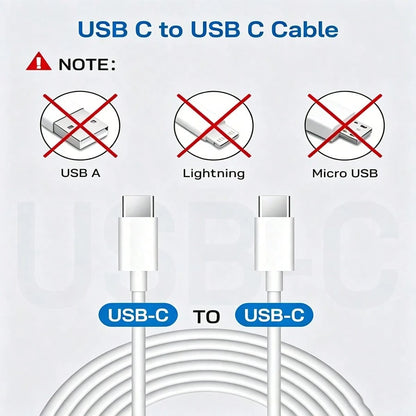 20W Fast Charging Set: USB C Wall Charger + 10Ft/300cm USB C To Type C Cable, Compatible With IPhone 17 Pro Max/17 Pro/17/16/15 Pro Max/15 Pro/15 Plus/15, Type-C Devices