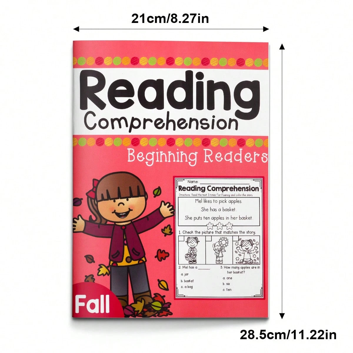 24-Page Early Reading Comprehension Workbook: Engaging Short Passages With Matching Images And Questions To Help Children Understand And Focus