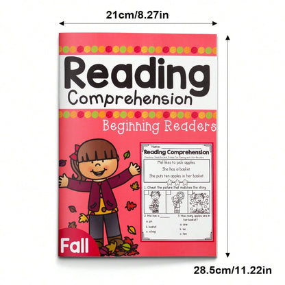 24-Page Early Reading Comprehension Workbook: Engaging Short Passages With Matching Images And Questions To Help Children Understand And Focus