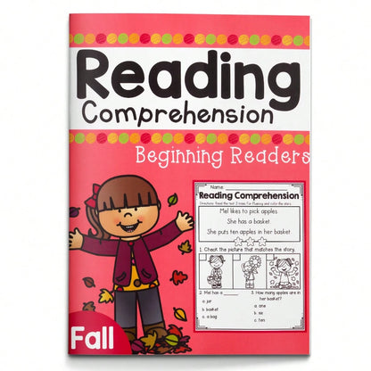 24-Page Early Reading Comprehension Workbook: Engaging Short Passages With Matching Images And Questions To Help Children Understand And Focus