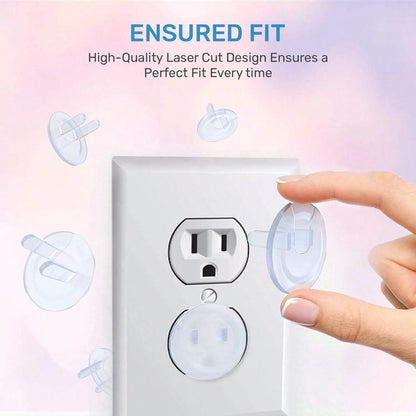 24pcs/20pcs18pcs/12pcs Power Outlet Protective Covers, For Baby Protection Against Electric Shock. Easy To Install, Reliable Plastic Outlet Covers.