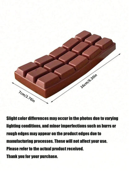 2pcs/1pc Realistic Chocolate Stress Relief Squeeze Toy, Squeeze And Play To Relieve Stress, Adult Desktop Stress Relief Squeeze Toy, Chocolate Shaped Birthday Party Gift And Surprise Gift, Perfect Gif