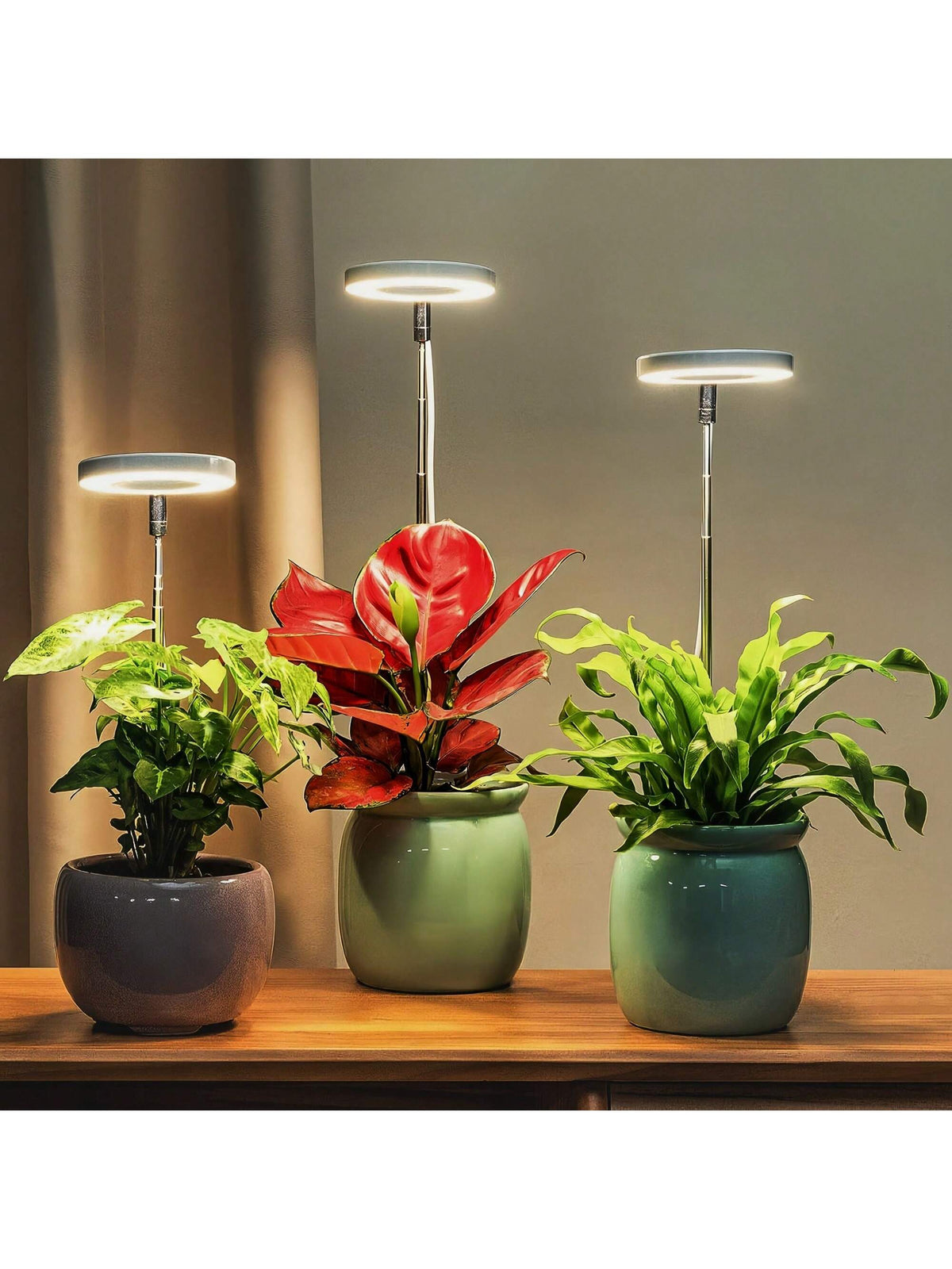 2pcs, Indoor Full Spectrum Grow Light For Plants, Plant Grow Lights, Indoor Imitation Sun Grow Lamp Suitable For Indoor Plant Fleshy Flowers And Small Plants, Promote Plant Growth, Height And Brightne