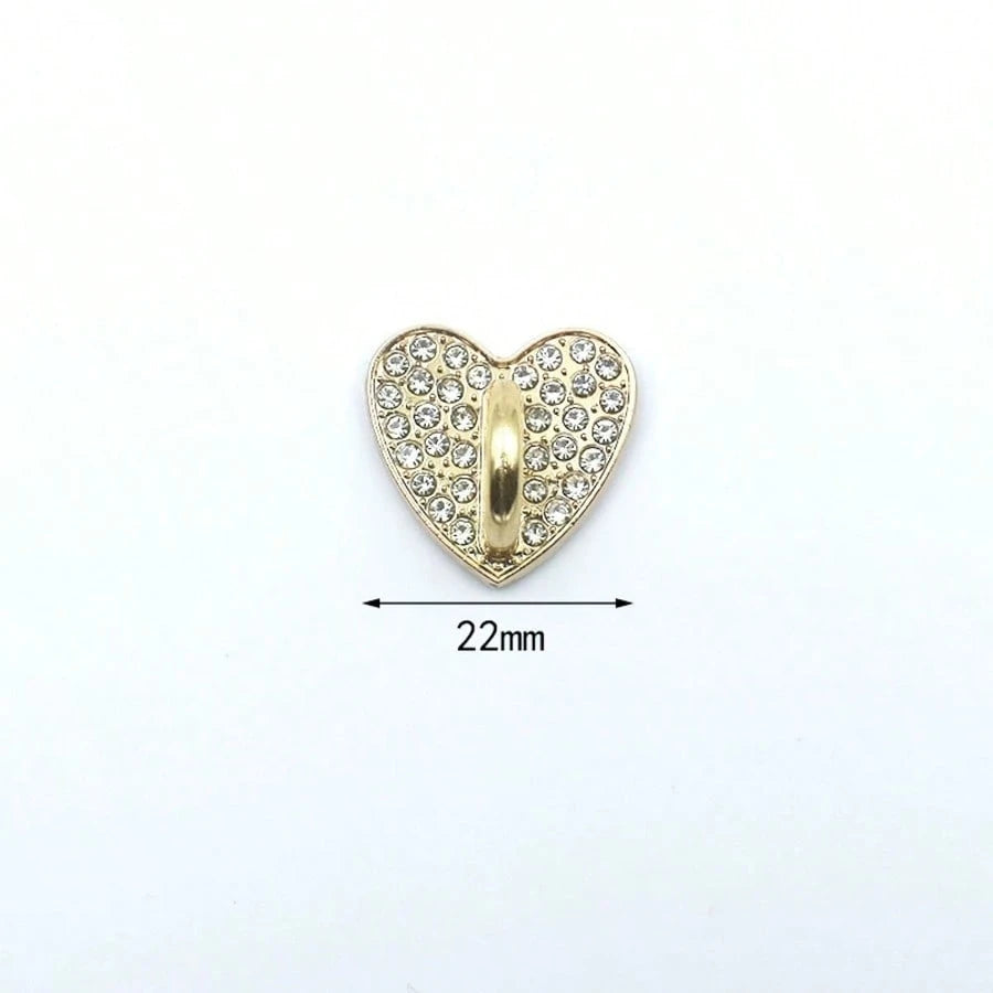 2pcs Metal Rhinestone DIY Phone Case Decor Accessories, Adhesive Pendant Base, Heart, Star, Flower Designs, Universal Hanging Hook