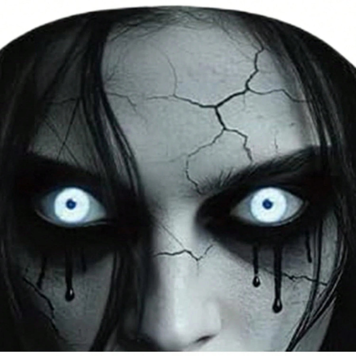 2PCS Scary Car Headrest Covers, Ghost Face Headrest Covers For Front Rear Seat, Humorous Head Rest Dust Protectors Fully-Surrounded, Elastic & Washable Cars Accessories For Auto Decor