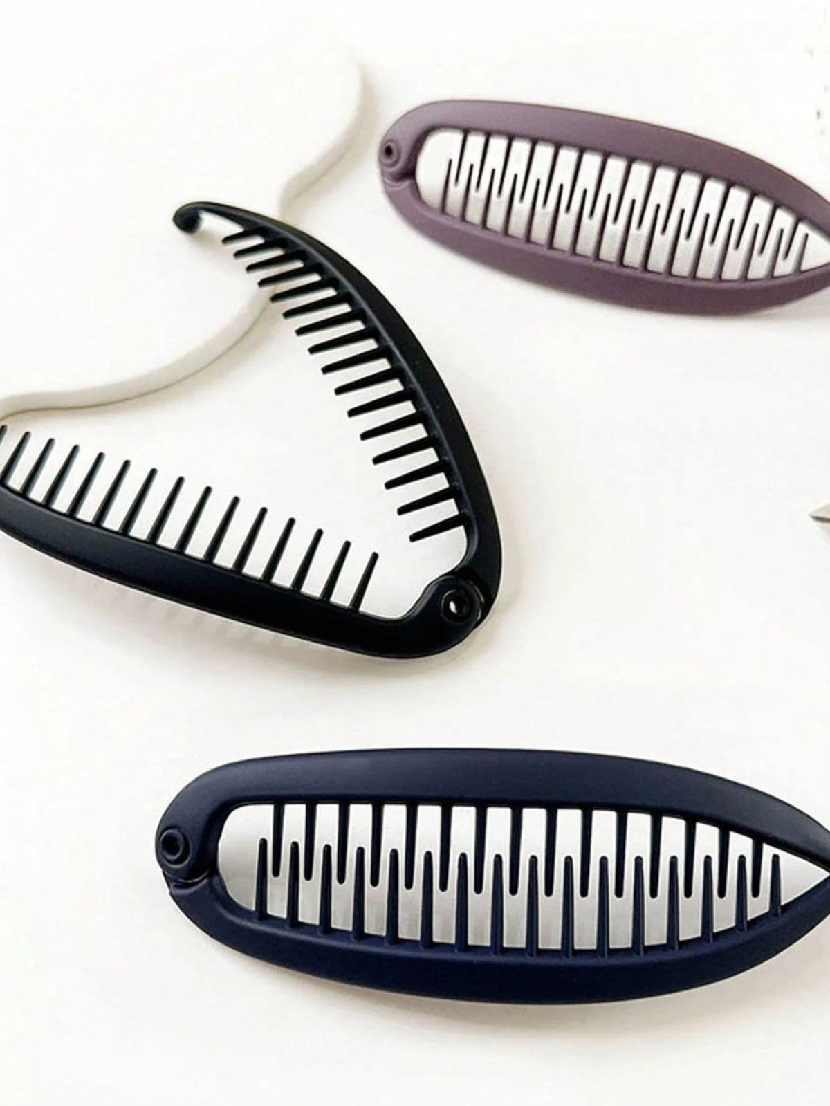 2pcs/Set Comb Wave Hair Clips, Beach Party Ponytail Clips, Hair Bun Maker, Banana Hair Clips Back To School Hair
