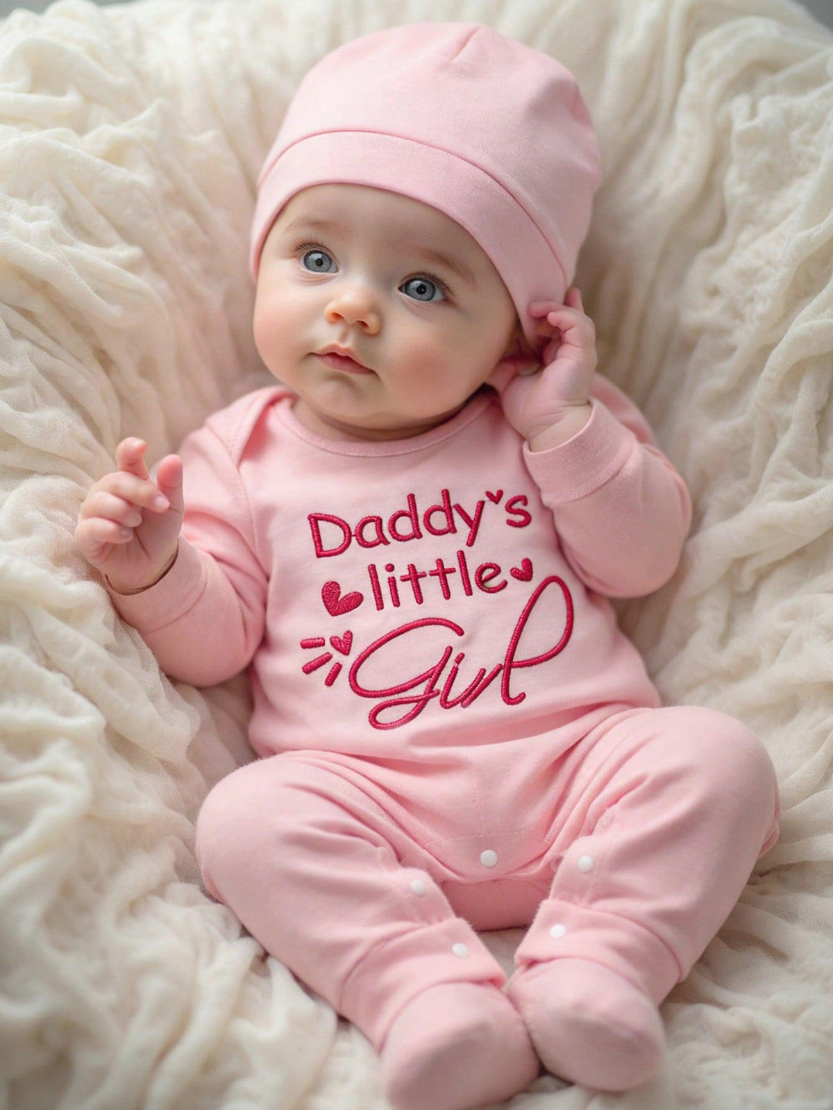 2Pcs Set Newborn Boy Photography Outfits Little Brother Embroidery Baby Coming Home Outfit Baby Shower Gift 1 Month 3 Month Infant Photo Props
