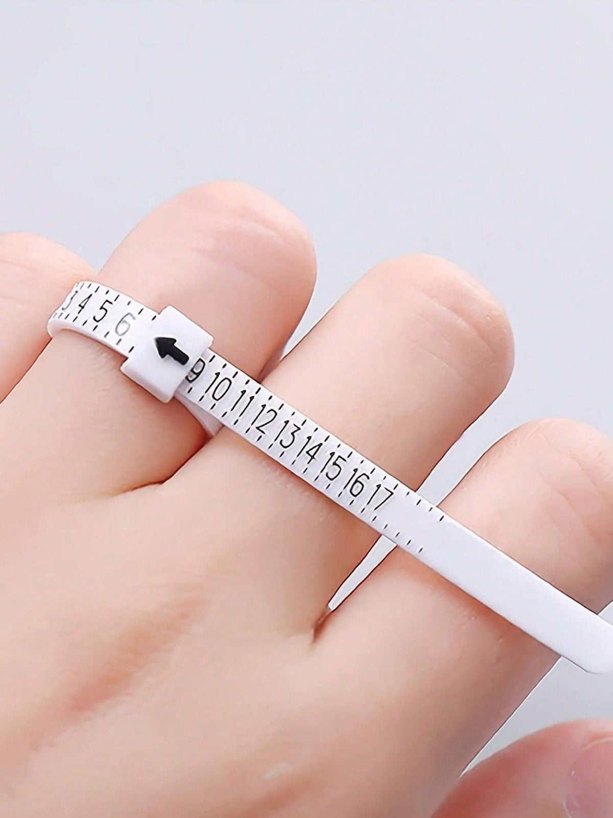 2pcs/Set Plastic Ring Measuring Ruler, Modern Ring Size Measuring For Home Tape Measure