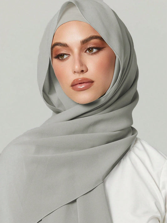 2PCS Women's Scarf And Tie Hat Set Under-Cap Combo, Hijab Middle Eastern Festival Style For Abaya, Elastic Under-Cap