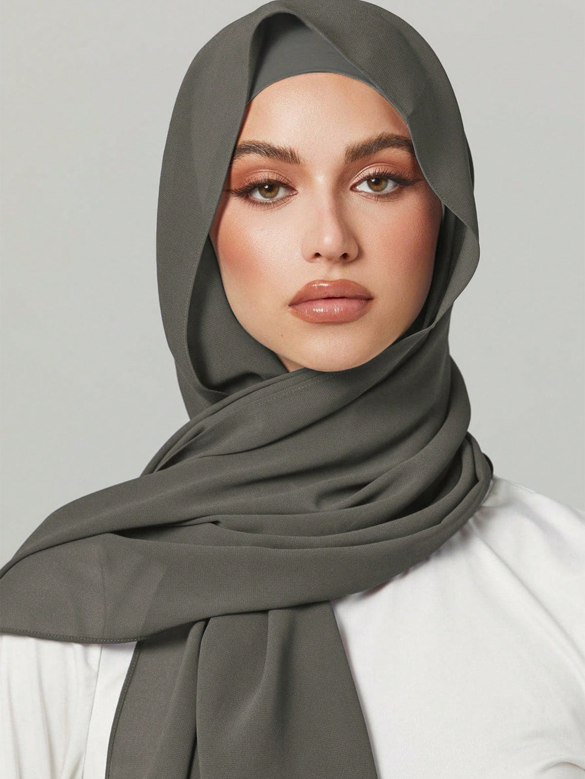 2PCS Women's Scarf And Tie Hat Set Under-Cap Combo, Hijab Middle Eastern Festival Style For Abaya, Elastic Under-Cap
