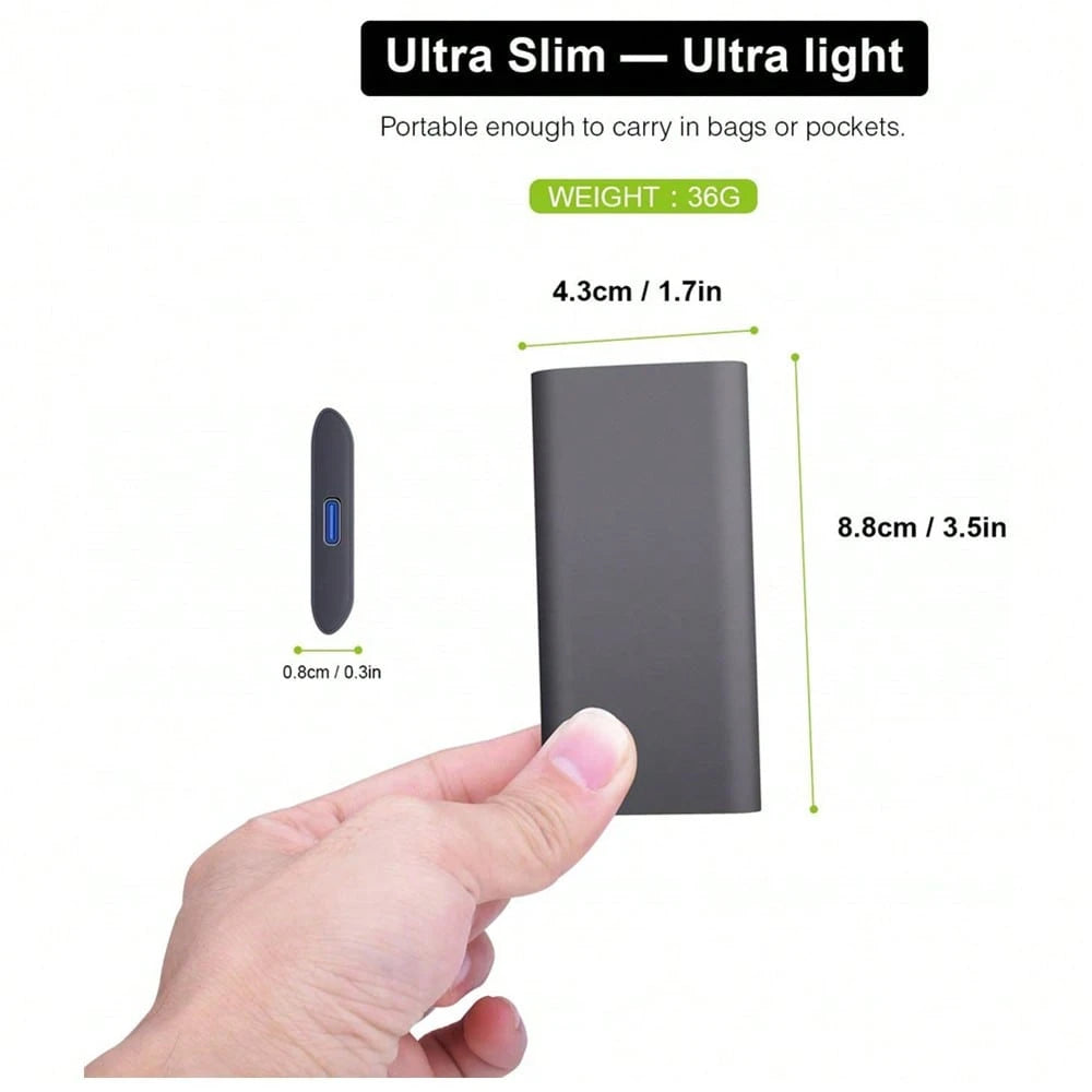 2TB High-Speed External Hard Drive Portable Ultra-High Speed, Simple Design