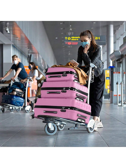 3-In-1 Multifunctional Large Capacity Traveling Storage Suitcase Luggage Pink