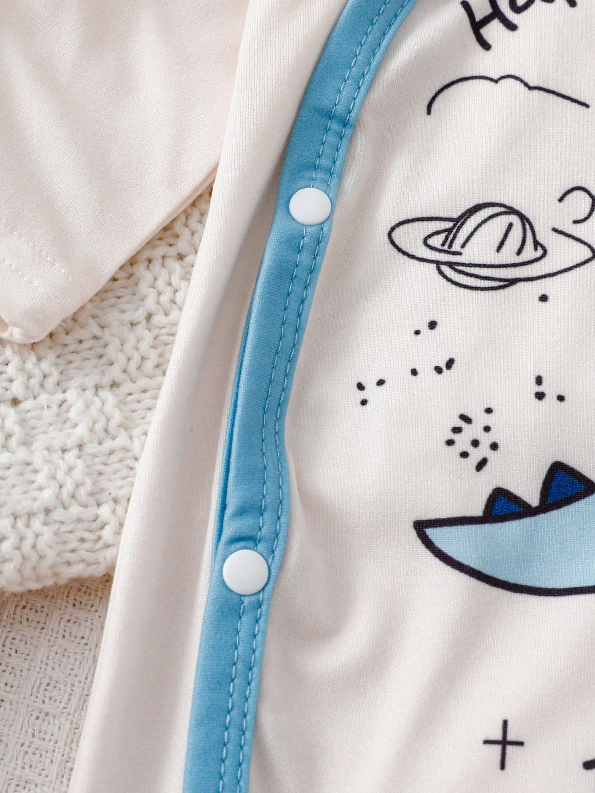 3 Pieces Newborn Knitted Comfortable Soft Long Sleeve Footed Jumpsuit & Hat & Bib, Cute Dinosaur Pattern, Best Gift For Newborns, Autumn Best Choice