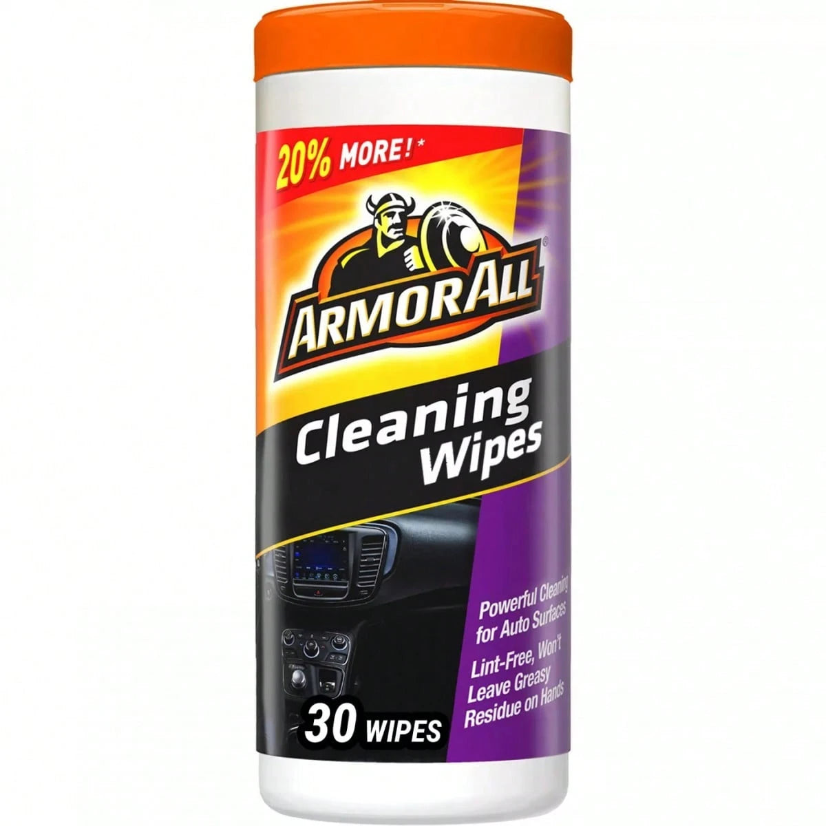 30ct Cleaning Wipes Automotive Interior Cleaner