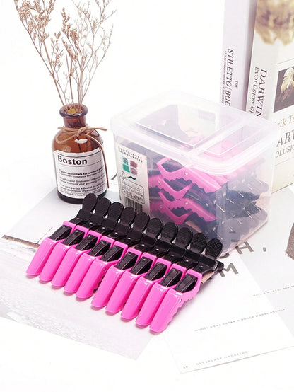 30pcs/Box Hair Clips, Hair Clips, Claw Sectioning Clips, Salon Hair Styling Tools, Hairdresser Tools, Combs, Back Combs, Hairdressing Accessories, Hair Dryer, Hair, Hairdresser, Hairdressing Tools, Ha