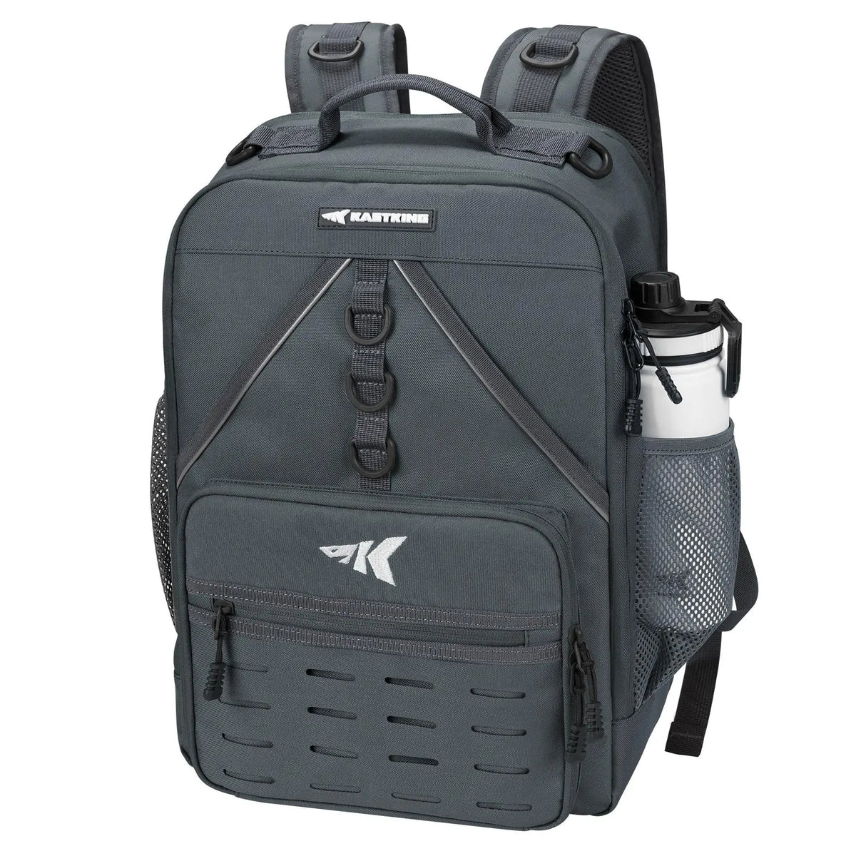 40L Fishing Tackle Backpack with Rod Holders & 4 Tackle Boxes, Waterproof Fishing Gear Storage Bag for Camping, Hunting & Outdoor Activities
