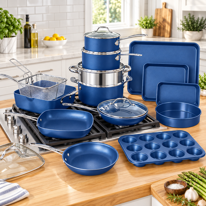 🔥 Summer Sale – 20-Piece Nonstick Cookware & Bakeware Set
