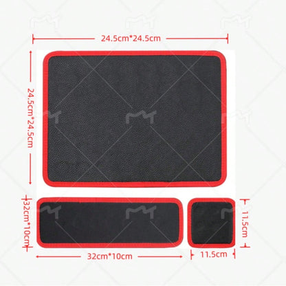 3pcs Magnetic Tool Mats, Non-Slip Flexible Magnetic Tool Mats And Trays, Heavy Duty PVC Icon Magnetic Tool Mats And Tray Pads, Suitable For Mechanical, Garage, Workshop Organization, Automotive Repair