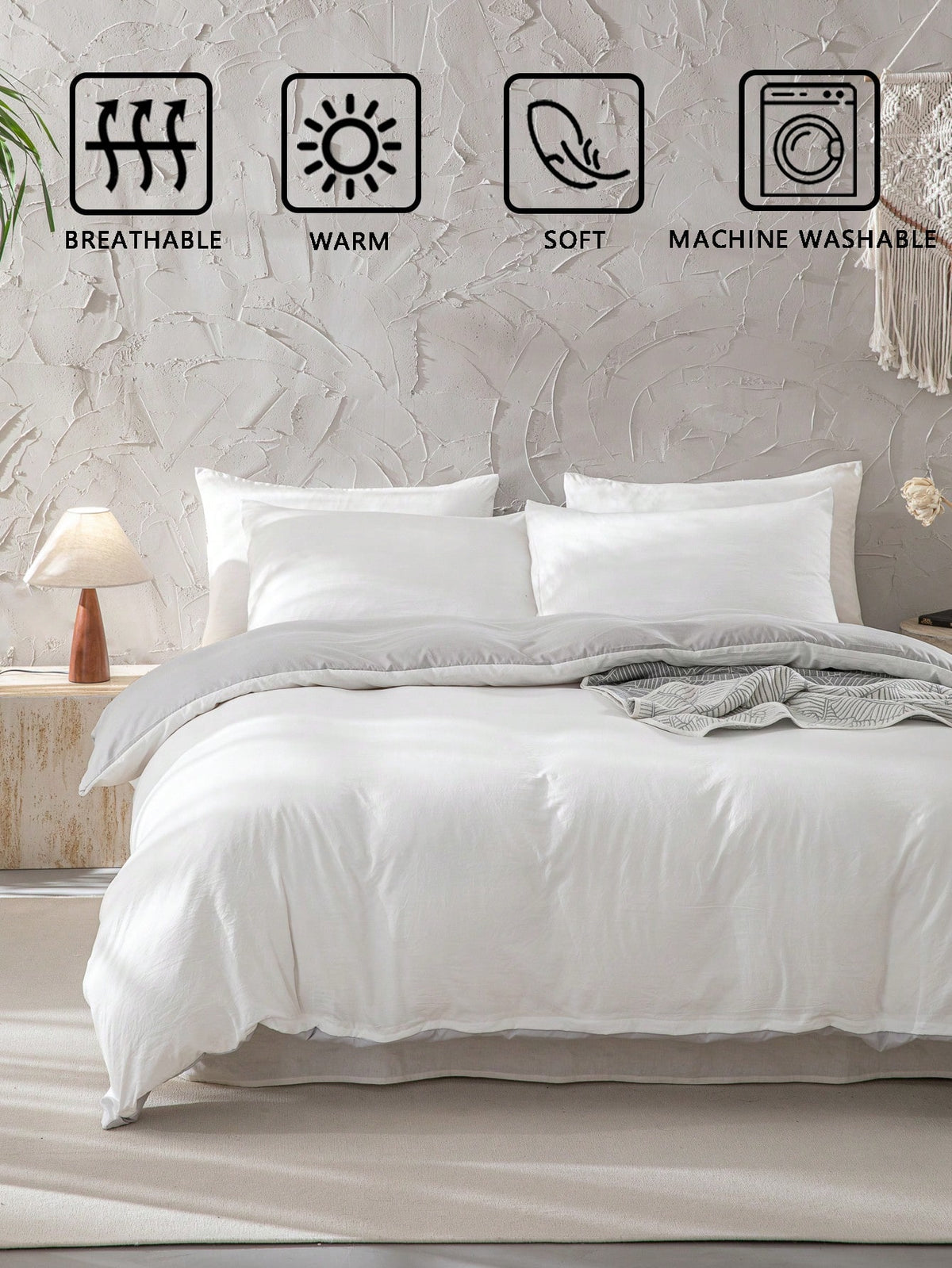 3pcs Polyester Duvet Cover Set (1 Duvet Cover + 2 Pillowcases, Comforter Not Included), Vintage Bicolor Design With Shiny Accents, Soft & Skin-Friendly, Suitable For Bedroom, All Seasons