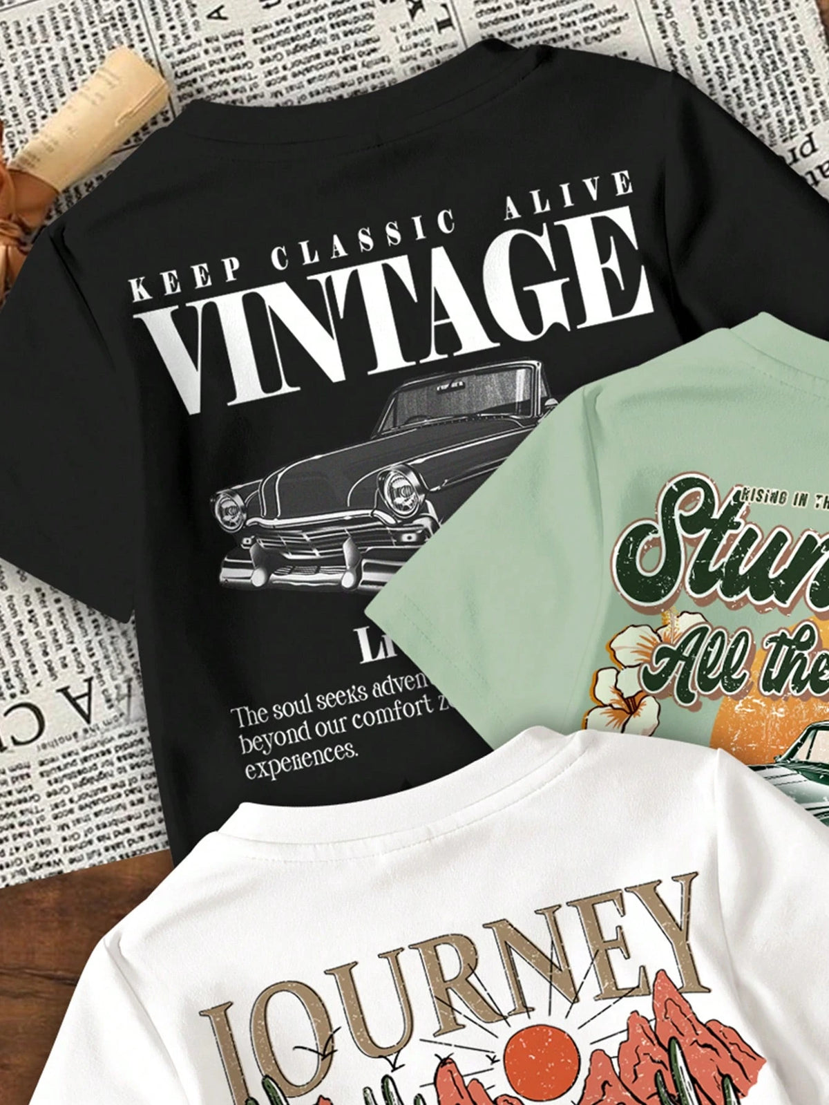 3pcs/Set Baby Boy Casual Minimalist All-Match Tee, Loose Comfortable Short Sleeve Round Neck T-Shirt, Suitable For Summer