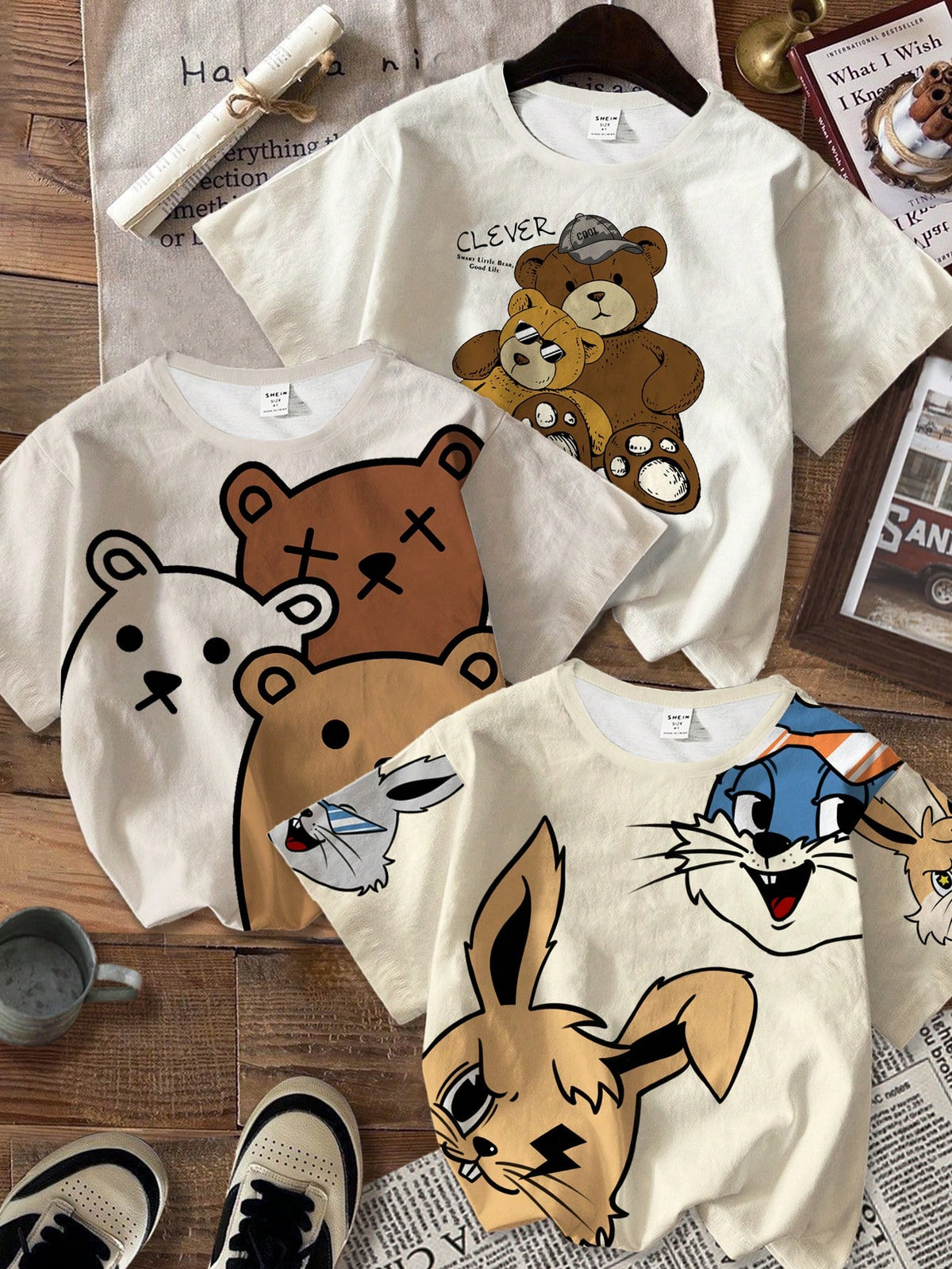 3pcs/Set Baby Boy Casual Minimalist All-Match Tee, Loose Comfortable Short Sleeve Round Neck T-Shirt, Suitable For Summer