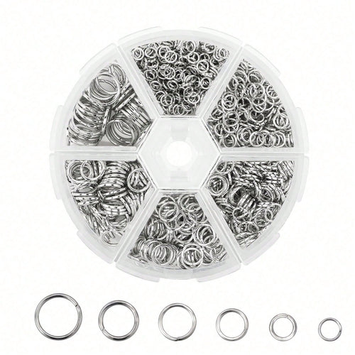 4/5/6/7/8/10mm Stainless Steel Open Jump Rings For Jewelry Making DIY Bracelet Earrings Necklace Connector Chain Rings