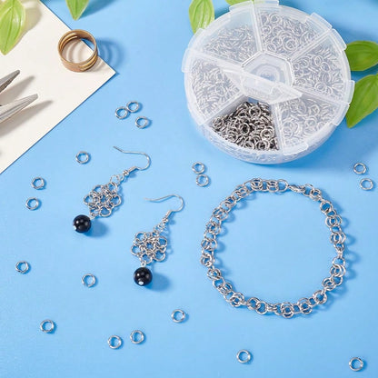 4/5/6/7/8/10mm Stainless Steel Open Jump Rings For Jewelry Making DIY Bracelet Earrings Necklace Connector Chain Rings