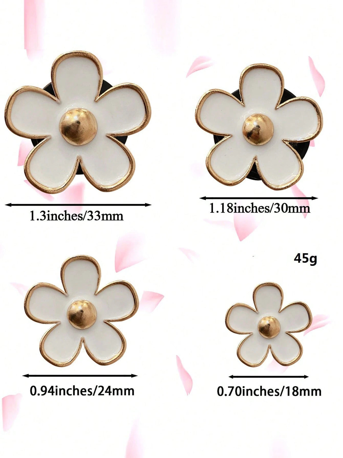4/8/12pcs Alloy Mini Daisy Clips, Car Air Vent Fragrance Decor, Auto Interior Accessories