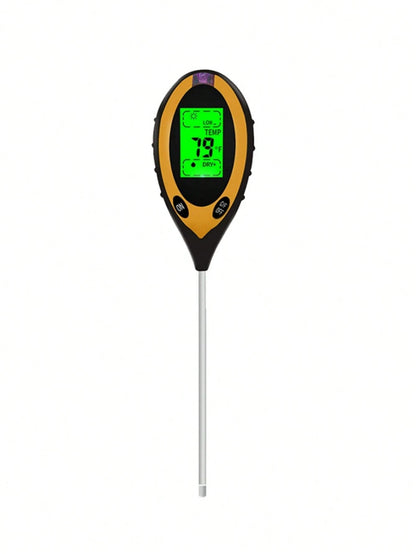 4-In-1 Soil Tester, Digital Soil PH Meter, Moisture/ Light/ Temperature/ PH Test Kit For Garden, Lawn, Farm, Potted Plants & Outdoor Plants