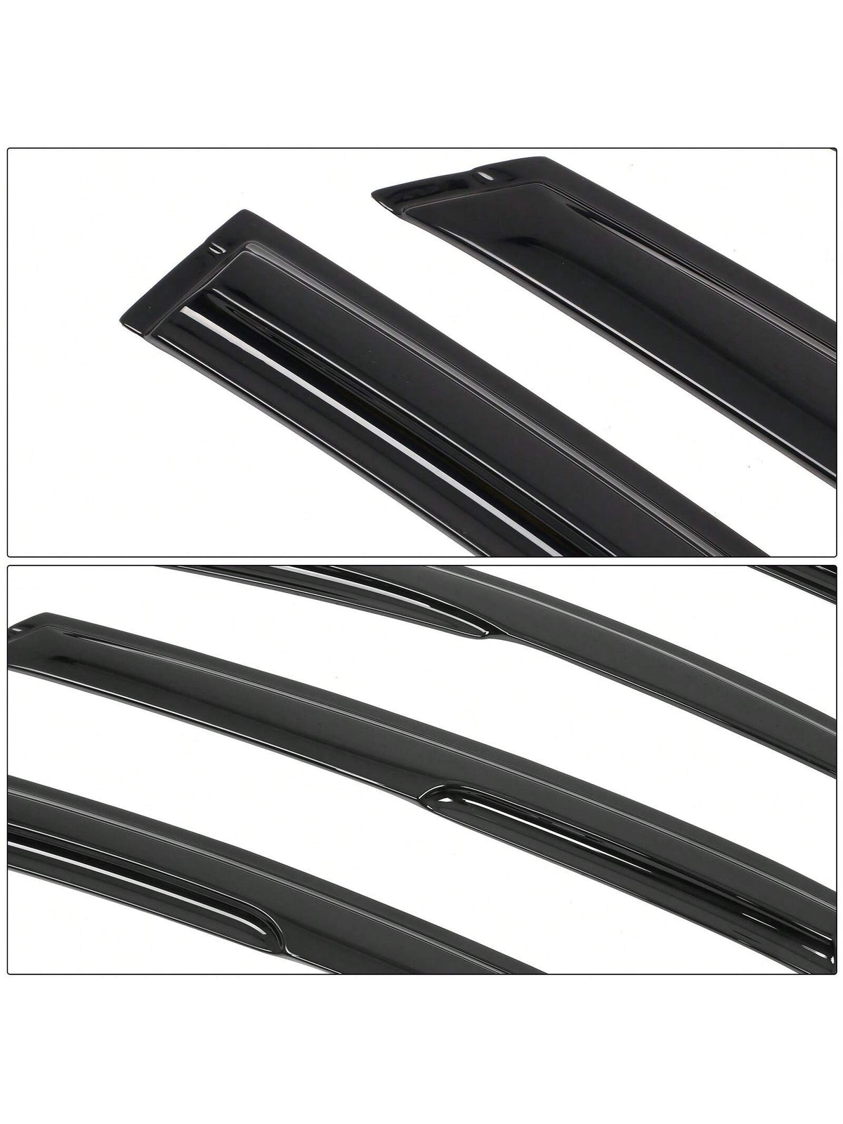 4PC Set Window Visors For 2013-2018 Fords' Fusion Window Rain Guards Smoked Aero JDM Wind Deflectors Stick On Sun Rain Wind Window Guards, A Useful Upgrade For The Valentine Season