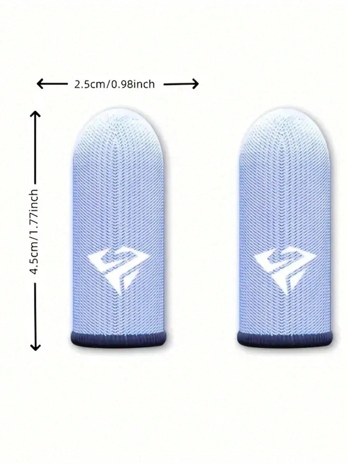 4pcs(2 Pairs) Gaming Finger Sleeves With Metal Case, Breathable Finger Caps For Phone Game Touch Screen Controls